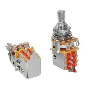 Alpha Pot A52 - 500k - Push Pull Standard Length .375 Inch - 3/8 Inch Diameter - Audio