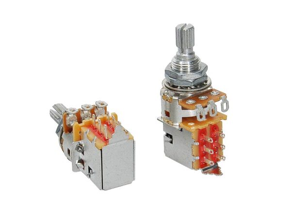 Alpha Pot A52 - 500k - Push Pull Standard Length .375 Inch - 3/8 Inch Diameter - Audio