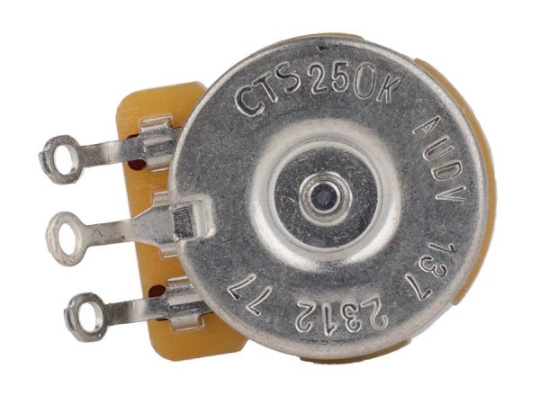 CTS USA A77 - 250k - Vintage Taper - Short Length .250 Inch - 3/8 Inch Diameter - Solid Shaft - Audio - Image 2