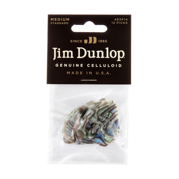 Dunlop Celluloid Classics Standard Abalone Medium - Player Pack