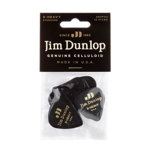 Dunlop Celluloid Classics Standard Black Extra Heavy - Player Pack