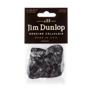 Dunlop Celluloid Classics Standard Black Pearl Extra Heavy - Player Pack