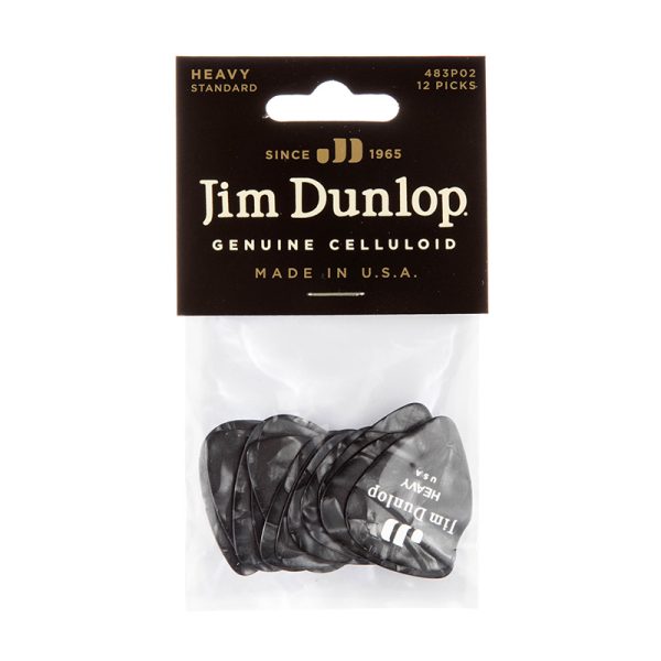Dunlop Celluloid Classics Standard Black Pearl Heavy - Player Pack
