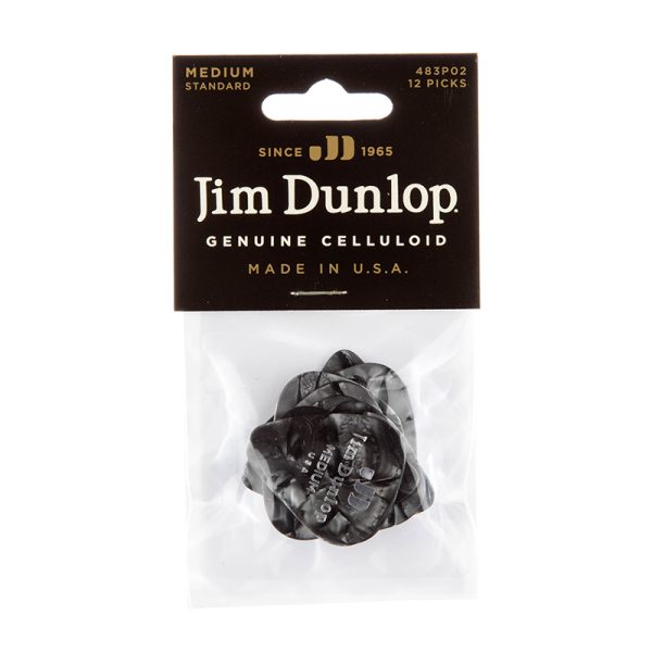 Dunlop Celluloid Classics Standard Black Pearl Medium - Player Pack