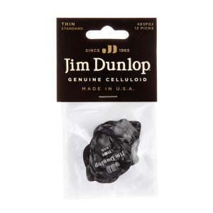 Dunlop Celluloid Classics Standard Black Pearl Thin - Player Pack