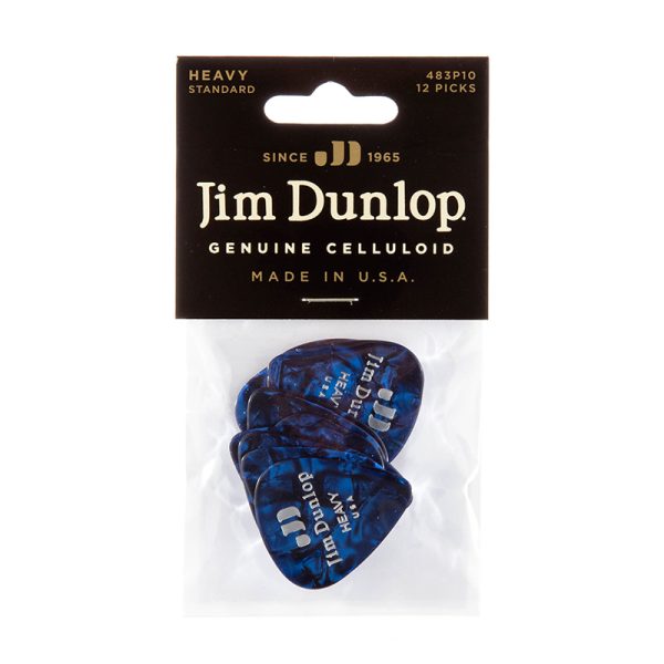 Dunlop Celluloid Classics Standard Blue Pearl Heavy - Player Pack
