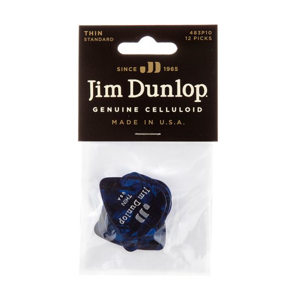 Dunlop Celluloid Classics Standard Blue Pearl Thin - Player Pack