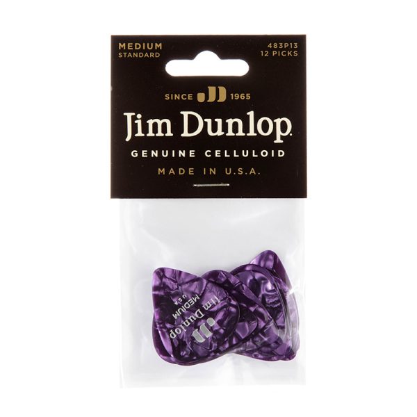 Dunlop Celluloid Classics Standard Purple Pearl Medium - Player Pack