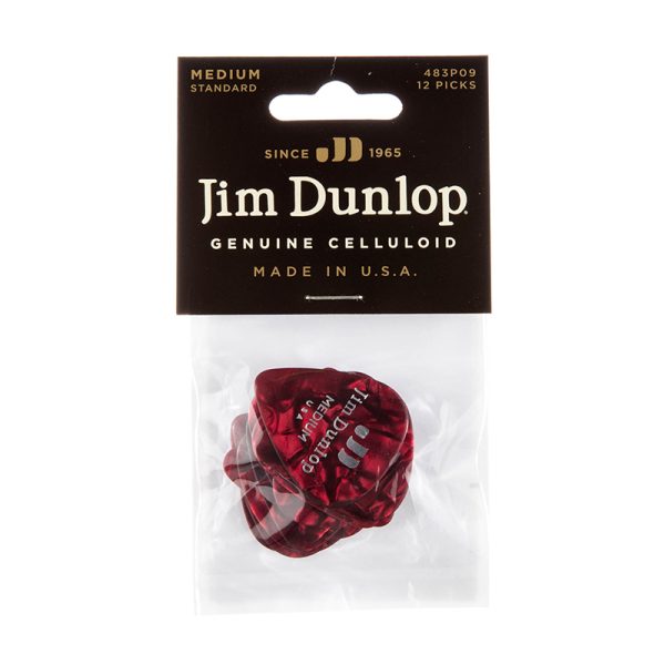 Dunlop Celluloid Classics Standard Red Pearl Medium - Player Pack