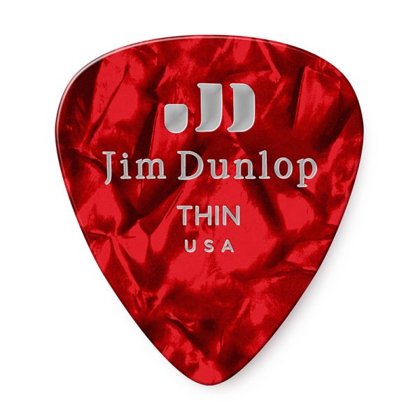 Dunlop Celluloid Classics Standard Red Pearl Thin