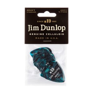 Dunlop Celluloid Classics Standard Turquoise Pearl Heavy - Player Pack