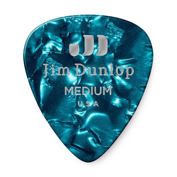 Dunlop Celluloid Classics Standard Turquoise Pearl Medium