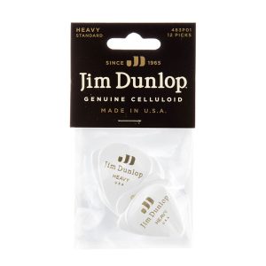 Dunlop Celluloid Classics Standard White Heavy - Player Pack
