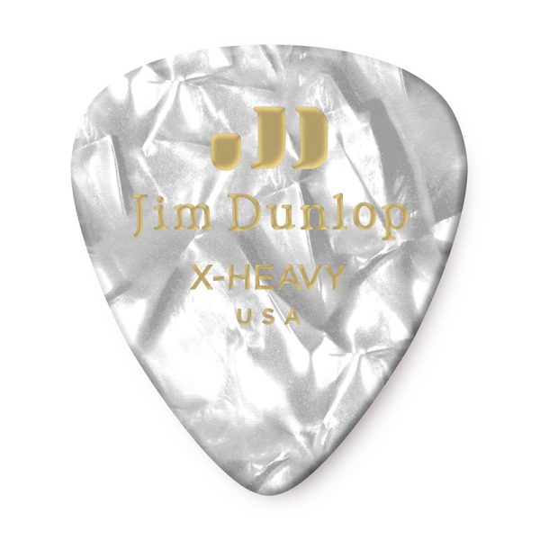 Dunlop Celluloid Classics Standard White Pearl Extra Heavy