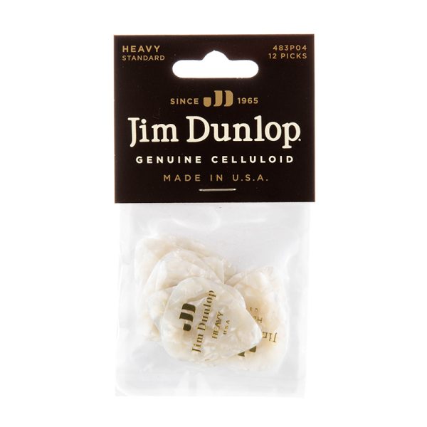 Dunlop Celluloid Classics Standard White Pearl Heavy - Player Pack