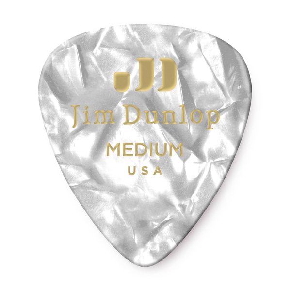 Dunlop Celluloid Classics Standard White Pearl Medium