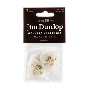 Dunlop Celluloid Classics Standard White Pearl Thin - Player Pack