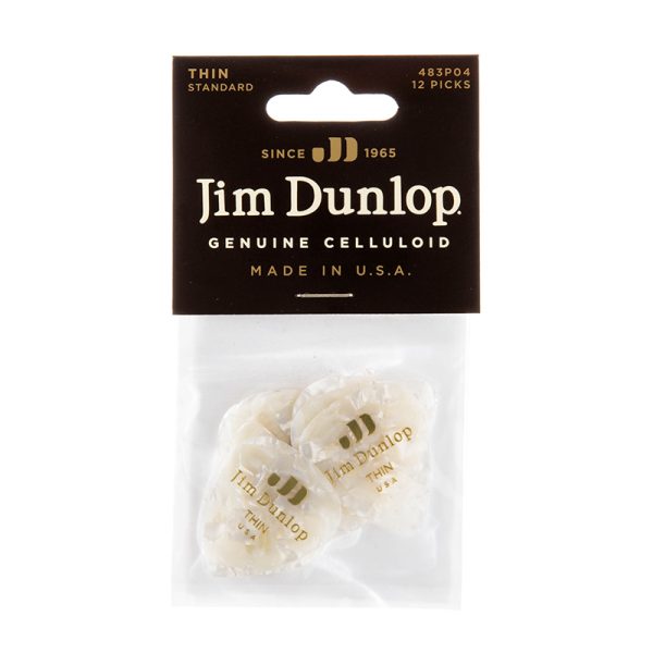 Dunlop Celluloid Classics Standard White Pearl Thin - Player Pack