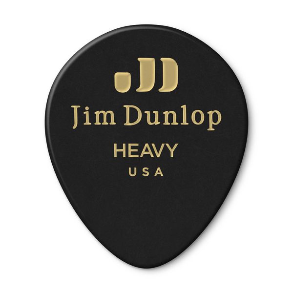 Dunlop Celluloid Tear Drop Black Heavy