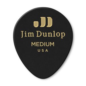 Dunlop Celluloid Tear Drop Black Medium