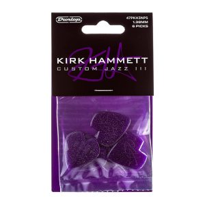 Dunlop Kirk Hammett Nylon Jazz III 1.38mm - Purple - Player Pack