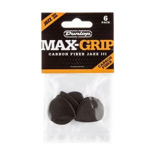 Dunlop Max Grip Jazz III Carbon Fibre - Player Pack