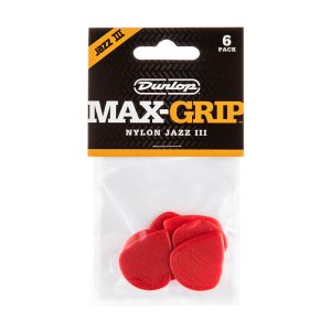 Dunlop Max Grip Jazz III Red Nylon - Player Pack