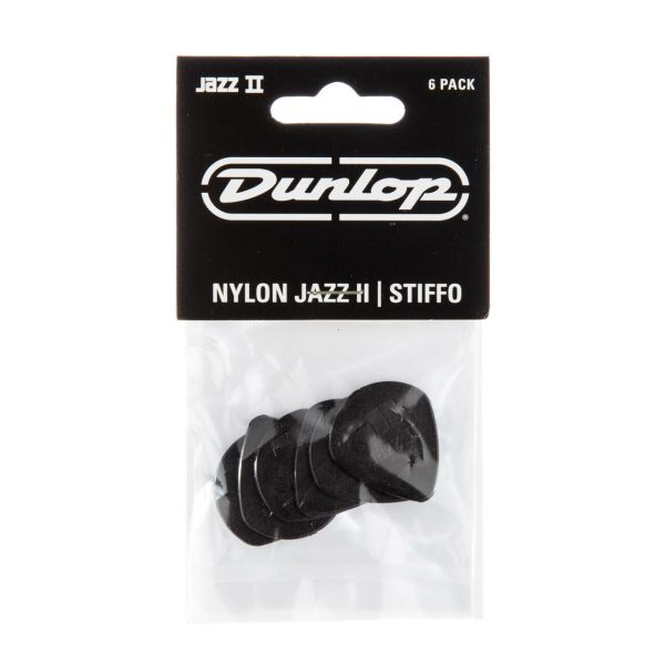 Dunlop Nylon Jazz II Black Stiffo Semi 1.18mm - Player Pack