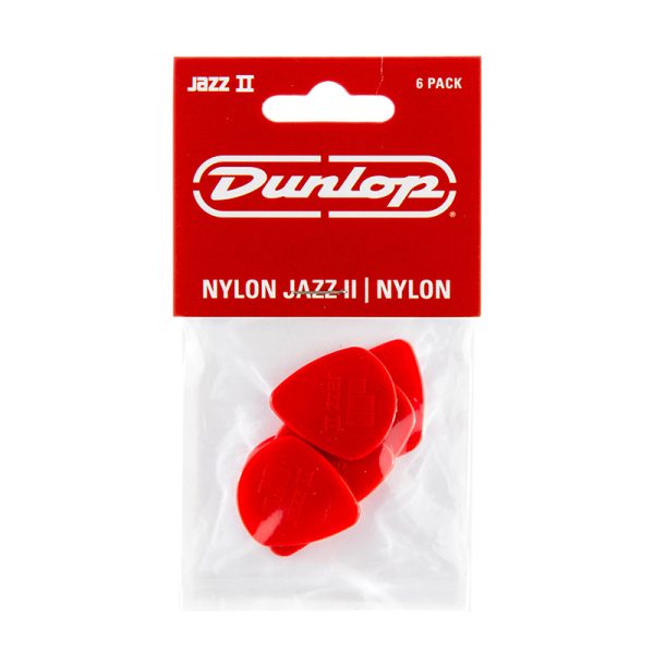 Dunlop Nylon Jazz II Red Nylon Semi 1.18mm - Player Pack