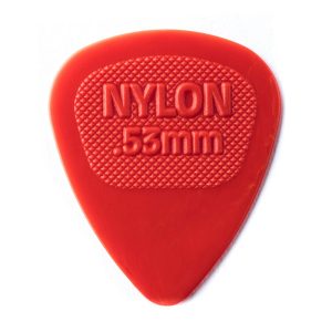 Dunlop Nylon Midi 0.53mm Red Guitar Plectrums