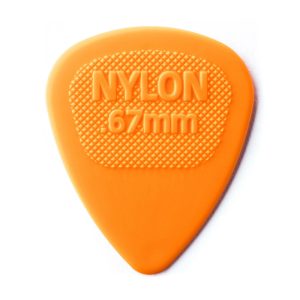 Dunlop Nylon Midi 0.67mm Orange Guitar Plectrums
