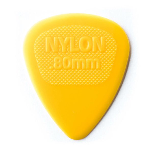 Dunlop Nylon Midi 0.80mm Yellow Guitar Plectrums