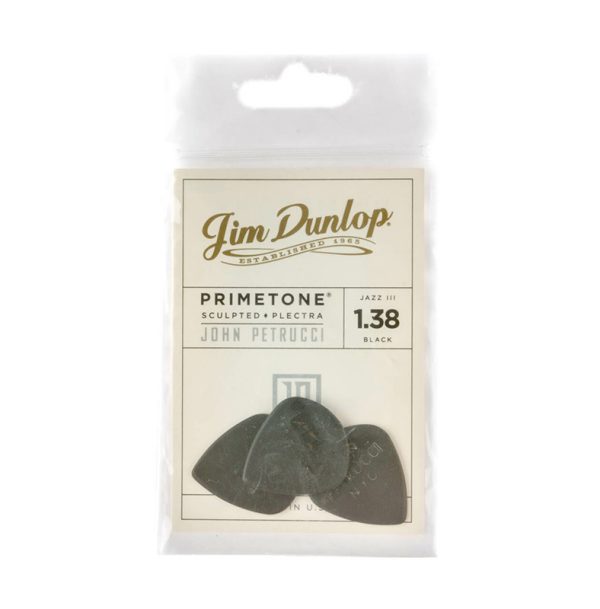 Dunlop John Petrucci Primetone Jazz Black 1.38mm - 3 pack