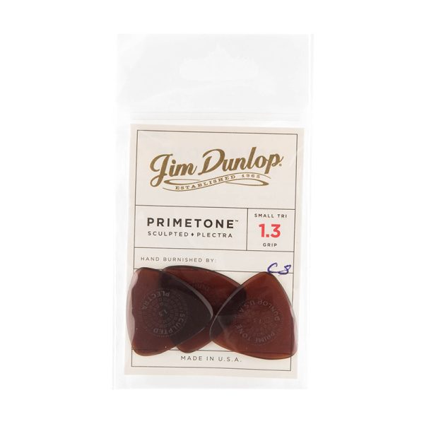 Dunlop Primetone New Small Triangle Grip 1.30mm - 3 pack
