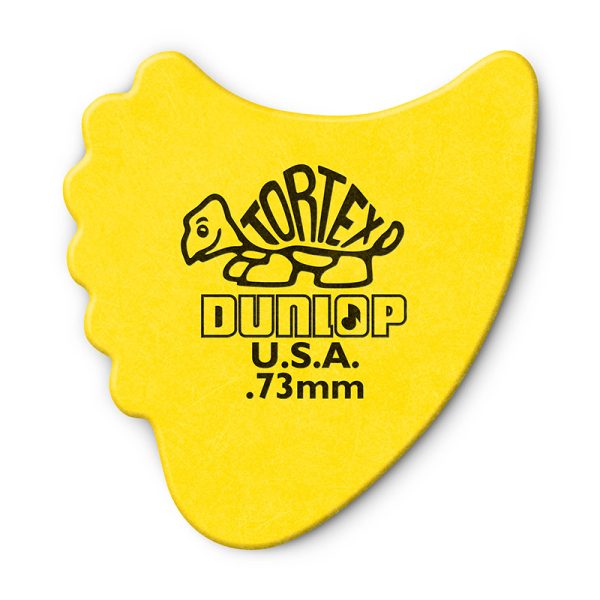 Dunlop Tortex Fins 0.73mm Yellow