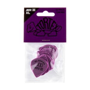 Dunlop Tortex Jazz XL 1.14mm Guitar Plectrums - Player Pack