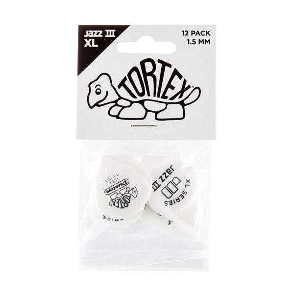 Dunlop Tortex Jazz XL 1.50mm Guitar Plectrums - Player Pack