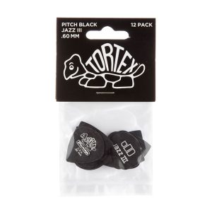 Dunlop Tortex Pitch Black Jazz 0.60mm - Player Pack