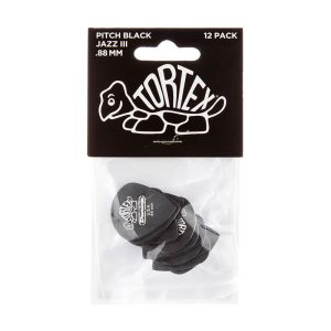 Dunlop Tortex Pitch Black Jazz 0.88mm - Player Pack