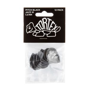 Dunlop Tortex Pitch Black Jazz 1.50mm - Player Pack