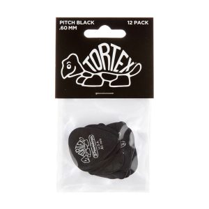 Dunlop Tortex Pitch Black Standard 0.60mm - Player Pack