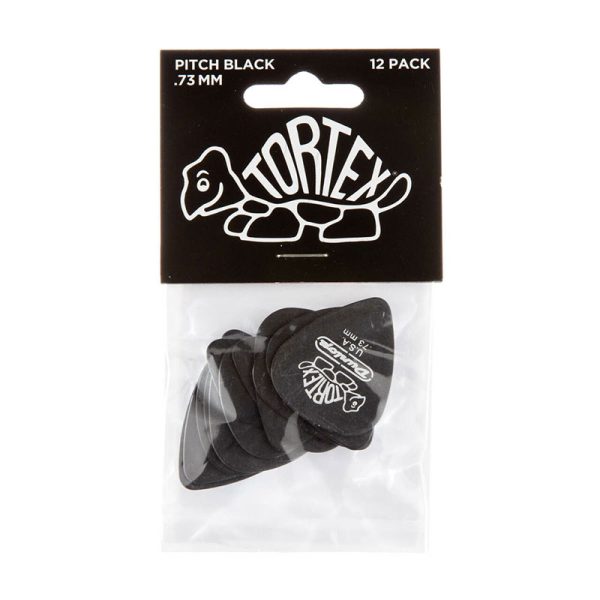 Dunlop Tortex Pitch Black Standard 0.73mm - Player Pack