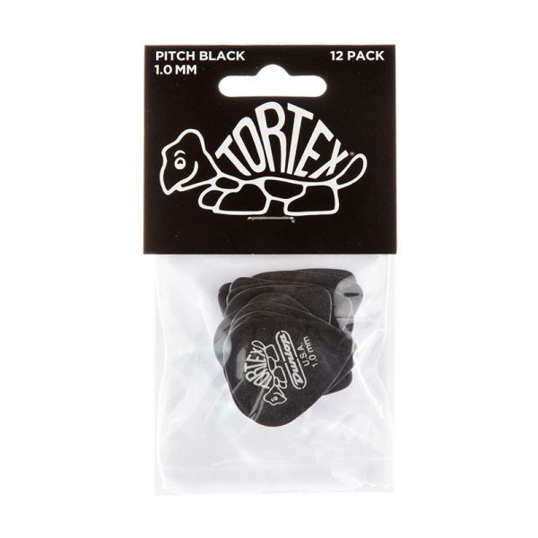 Dunlop Tortex Pitch Black Standard 1.0mm - Player Pack