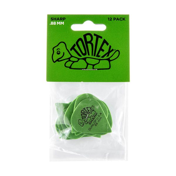 Dunlop Tortex Sharp 0.88mm Green - Player Pack