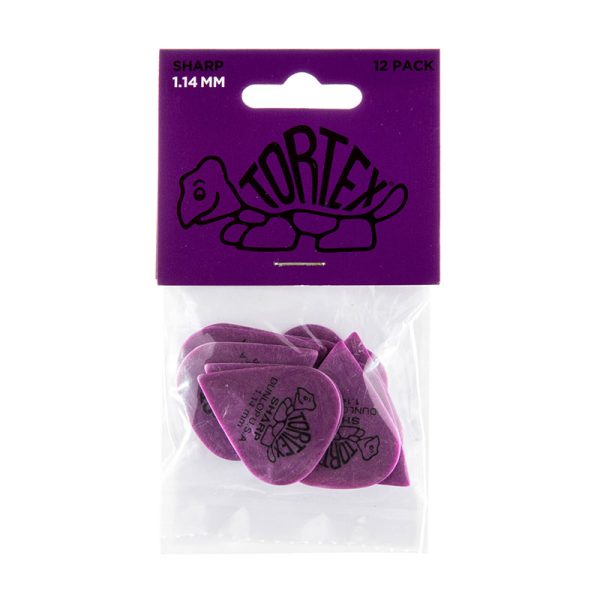 Dunlop Tortex Sharp 1.14mm Purple - Player Pack