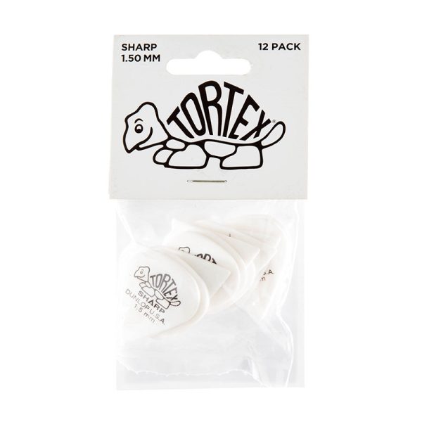 Dunlop Tortex Sharp 1.5mm White - Player Pack