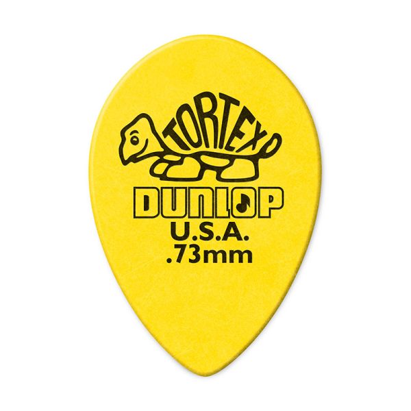 Dunlop Tortex Small Tear Drop 0.73mm Yellow