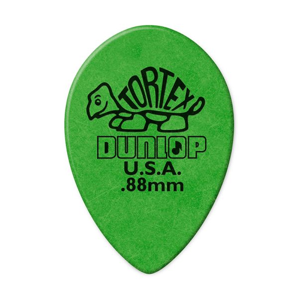 Dunlop Tortex Small Tear Drop 0.88mm Green