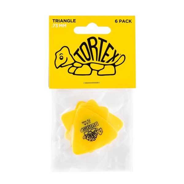 Dunlop Tortex Triangle 0.73mm Yellow - Player Pack