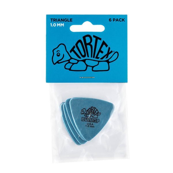 Dunlop Tortex Triangle 1.0mm Blue - Player Pack